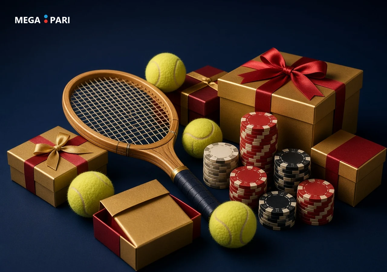 Tenis bahsi sevenler için Megapari bonusları